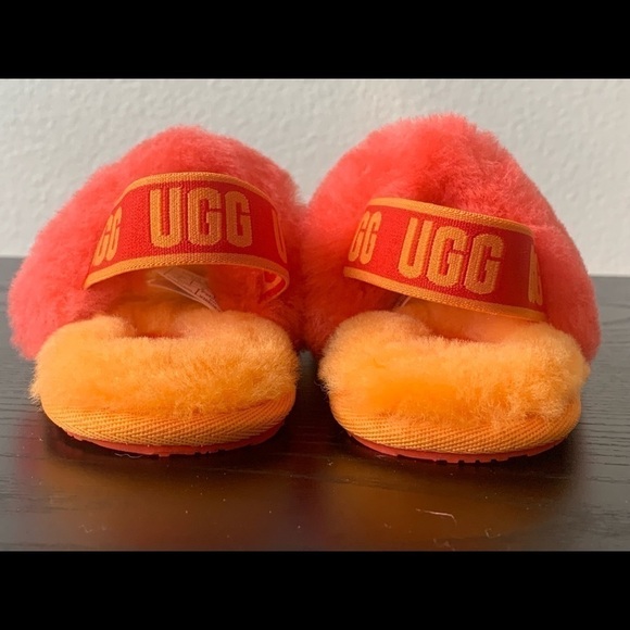 Nwob TODDLER SIZE 6 UGG FLUFF YEAH SLIDE SLIPPERS. # soft fur - Picture 3 of 6